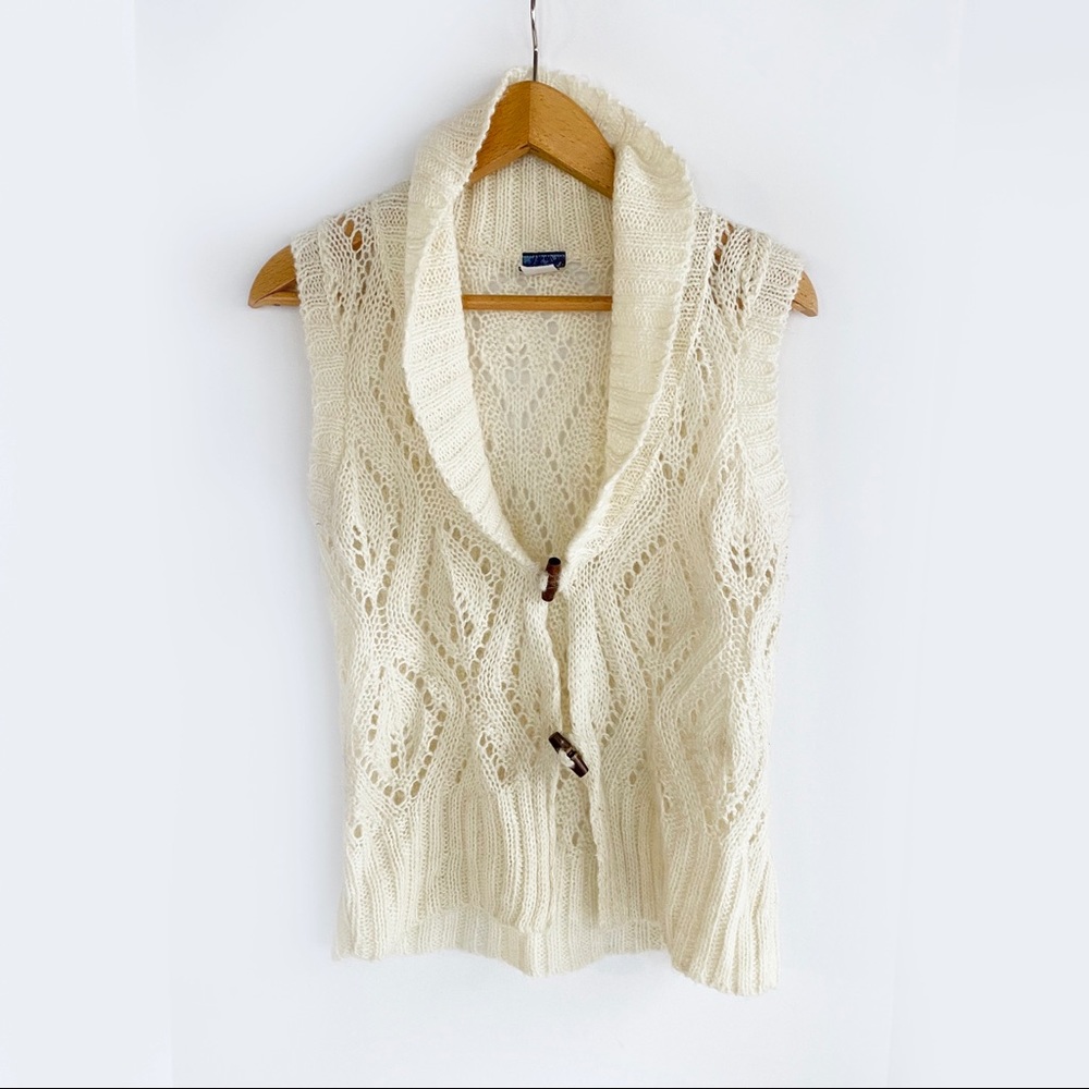 A2 Armand & Alba White Sweater Vest Size Medium